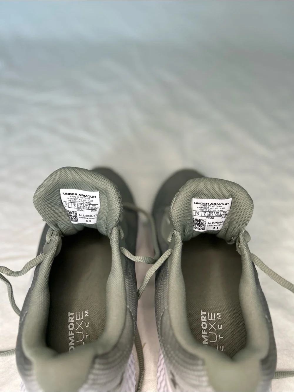 UA Charged Rogue 4 Sage Green Pastel Activewear Running Shoe Women 7.5